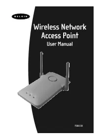 Wireless Network Access Point User Manual