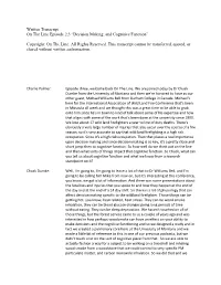 Written Transcript on the Line Episode 2.3 “Decision Making, and Cognitive Function”