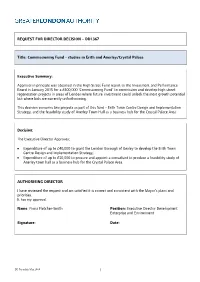 DD1367 Title: Commissioning Fund