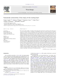 Functional Connectivity of the Insula in the Resting Brain