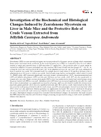 Investigation of the Biochemical and Histological Changes Induced By