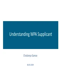Understanding WPA Supplicant