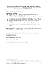 1 Risk Assessment Template Developed Under