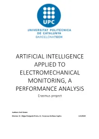 Artificial Intelligence Applied to Electromechanical Monitoring, A