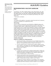 AUA/SUFU Guideline