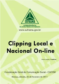 Clipping Local E Nacional On-Line