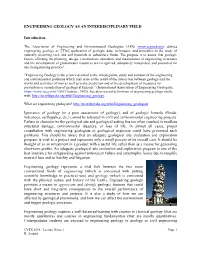 Engineering Geology As an Interdisciplinary Field