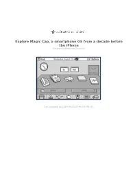 Explore Magic Cap, a Smartphone OS from a Decade Before the Iphone Created by Matthew Goodrich