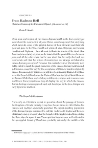 From Hades to Hell Christian Visions of the Underworld (2Nd–​5Th Centuries Ce)