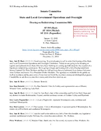 Senate Committee on State and Local Government Operations and Oversight