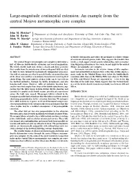 An Example from the Central Mojave Metamorphic Core Complex