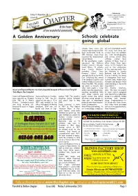 Chapter.Org of Our Wonderful Community Email: Thechapter@Talk21.Com a Golden Anniversary Schools Celebrate Going Global