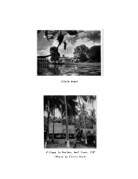 Istana Bogor Village in Bantam, West Java, 1937