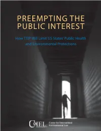 Preempting the Public Interest