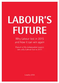 Why Labour Lost in 2015 and How It Can Win Again