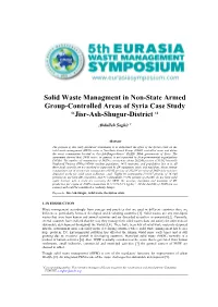 011 Solid Waste Managment in Non-State Armed Group-Controlled