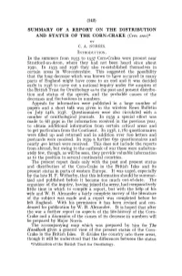 (142) Summary of a Report on the Distribution