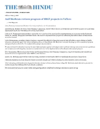 Anil Meshram Reviews Progress of SBGF Projects in Vellore