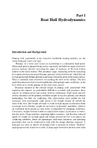 Boat Hull Hydrodynamics