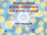 Bose Polarons at Finite Temperature and Strong Coupling