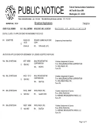 Broadcast Applications 7/30/2019