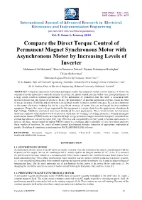 Compare the Direct Torque Control of Permanent Magnet Synchronous