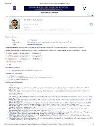 Dr. Palas R. Sengupta