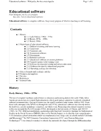 Educational Software - Wikipedia, the Free Encyclopedia Page 1 of 8