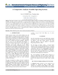 A Comparative Analysis of Mobile Operating Systems Rina