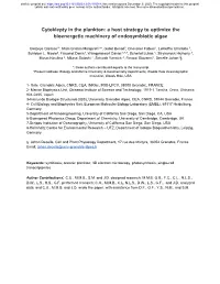Cytoklepty in the Plankton: a Host Strategy to Optimize the Bioenergetic Machinery of Endosymbiotic Algae