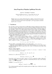 Some Properties of Random Apollonian Networks