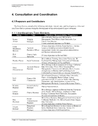 4. Consultation and Coordination