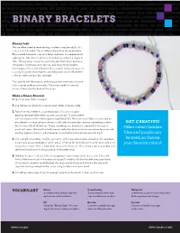 Binary Bracelets