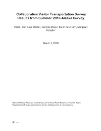 CVTS: Alaska Survey Report