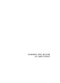 Stephen and Bloom at Life's Feast