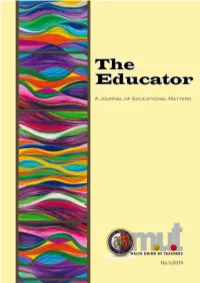 The Educator a Journal of Educational Matters