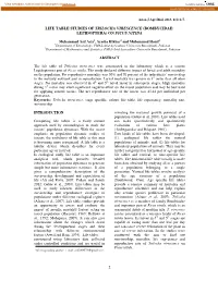 2 Life Table Studies of Trilocha Virescence