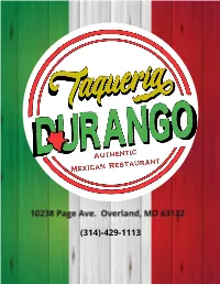 Copy of Copy of Copy of Taqueria Durango