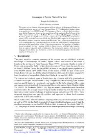 LOVESTRAND, Joseph. 2021. 'Languages of Sumba: State of The