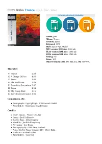 Steve Kuhn Trance Mp3, Flac, Wma