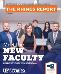 The Rhines Report Fall 2018