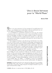 Une Si Douce Berceuse Pour La Ôworld Musicö