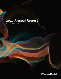 2017 Annual Report and Form 10-K the Company