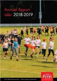 2018-2019 ANNUAL REPORT Our Vision