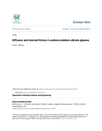 Diffusion and Internal Friction in Sodium-Rubidium Silicate Glasses