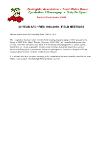 Field Meetings
