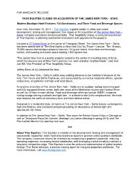 For Immediate Release Thor Equities Closes On