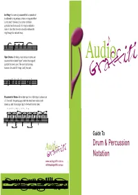 Guide to Drum & Percussion Notation