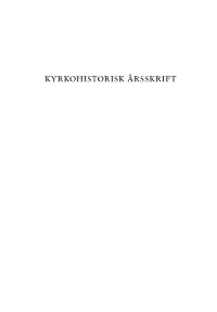 Kyrkohistorisk Årsskrift