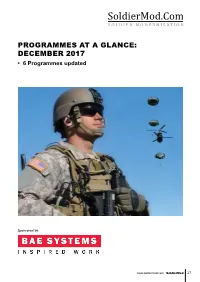 PROGRAMMES at a GLANCE: DECEMBER 2017 • 6 Programmes Updated